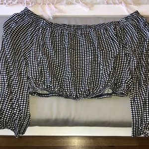 Super cute black and white checkered shirt